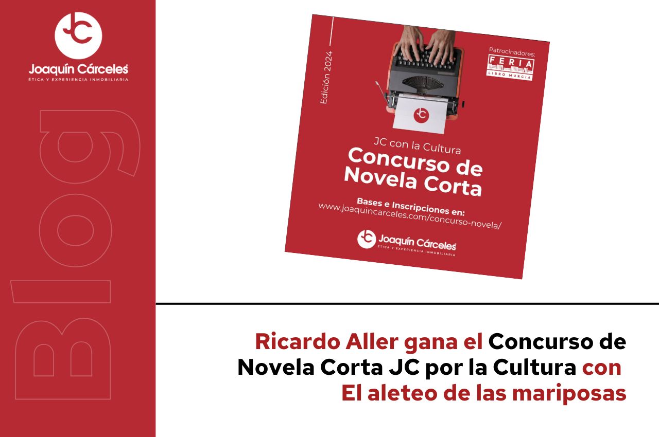 Ricardo Aller gana el Concurso de Novela Corta JC por la Cultura con El aleteo de las mariposas